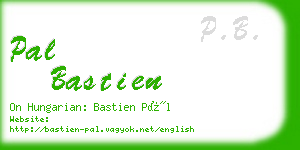 pal bastien business card